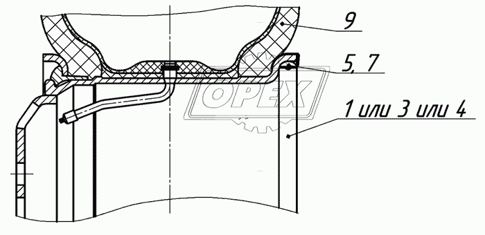 Колесо с шиной 9693-3101011